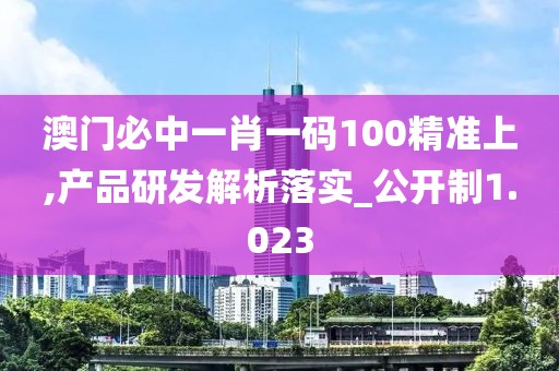 澳門必中一肖一碼100精準上,產(chǎn)品研發(fā)解析落實_公開制1.023