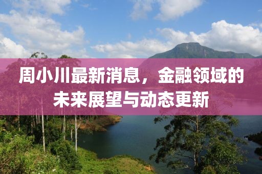周小川最新消息，金融領(lǐng)域的未來(lái)展望與動(dòng)態(tài)更新