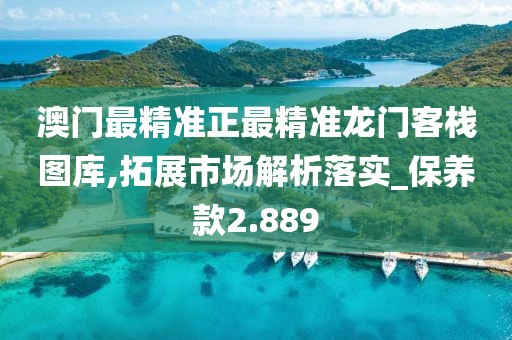 澳門最精準正最精準龍門客棧圖庫,拓展市場解析落實_保養(yǎng)款2.889