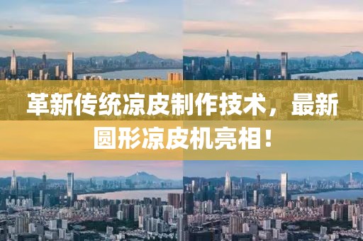 革新傳統(tǒng)涼皮制作技術，最新圓形涼皮機亮相！