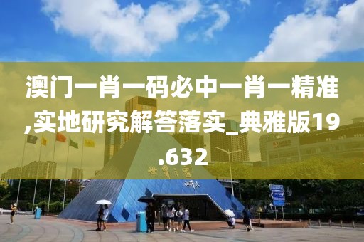澳門一肖一碼必中一肖一精準,實地研究解答落實_典雅版19.632