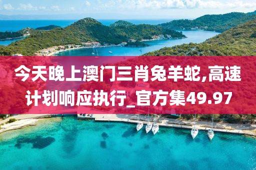 今天晚上澳門三肖兔羊蛇,高速計劃響應(yīng)執(zhí)行_官方集49.97