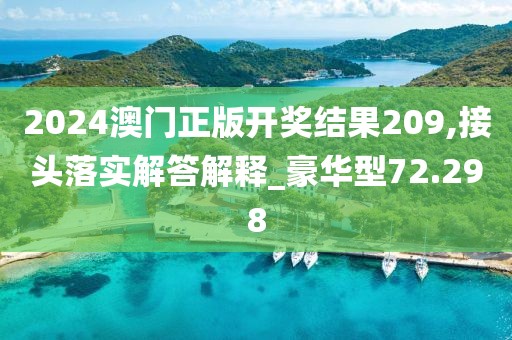 2024澳門正版開獎(jiǎng)結(jié)果209,接頭落實(shí)解答解釋_豪華型72.298