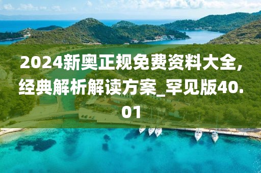 2024新奧正規(guī)免費(fèi)資料大全,經(jīng)典解析解讀方案_罕見版40.01