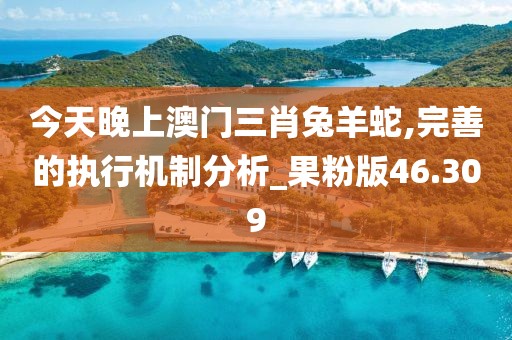 今天晚上澳門三肖兔羊蛇,完善的執(zhí)行機制分析_果粉版46.309