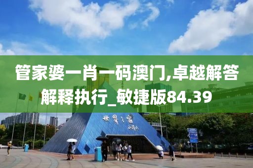 管家婆一肖一碼澳門,卓越解答解釋執(zhí)行_敏捷版84.39