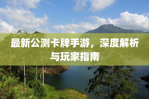 最新公測卡牌手游，深度解析與玩家指南
