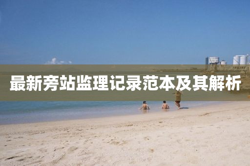 最新旁站監(jiān)理記錄范本及其解析
