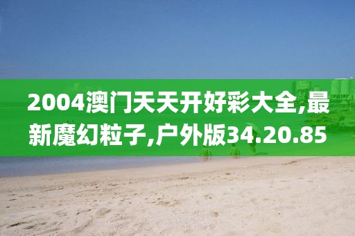 2004澳門天天開好彩大全,最新魔幻粒子,戶外版34.20.85