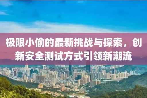 極限小偷的最新挑戰(zhàn)與探索，創(chuàng)新安全測試方式引領(lǐng)新潮流